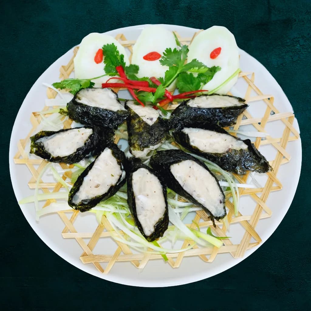 Shrimp Paste Wrapped in Seaweed